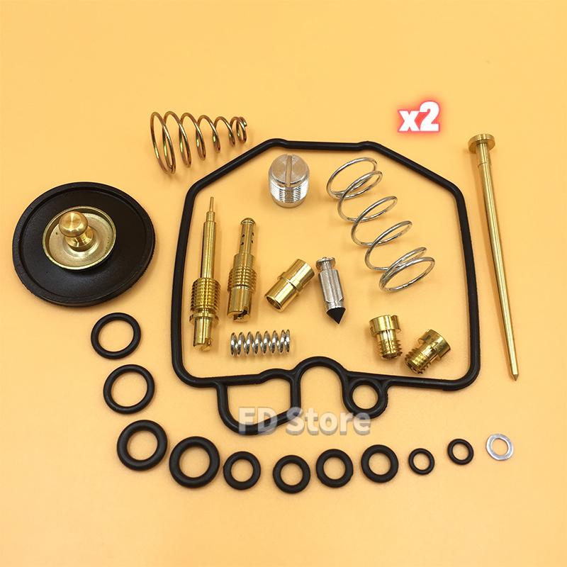 2Sets Carburetor Repair Kit For Honda CX500C CX500 1980-1982 CX500D Replacement Parts