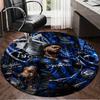 1PC Football Atalanta  Round Rug for Livingroom,Bedroom, Palyroom, Chair Rug, Area rug, Circle Carpet, Large Size Fan Christmas gift
