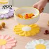 Spill Resistant Placemat Flower Shape Placemat Non-Slip Heat Table Mat Anti-Scald Hot Burr-free Pot Holder for Bowls Cups Pots Dining Mat