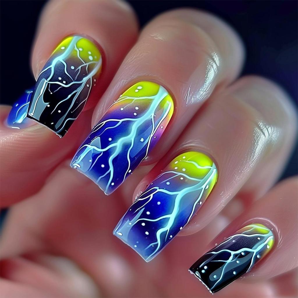 Pegatinas Desmontables para Uñas Estilo Europeo y Americano - Uñas Postizas Simples y Llevables