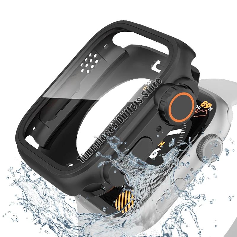 Skärmskyddsfodral för Apple Watch 11 / 10 42mm 46 44 45 40 41mm Hård PC Stötfångare iwatch 11 10 9 8 7 6 5 4 Byt till Ultra3