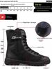 Men's High-Top Black Tactical Safety Boots - Non-Slip, Breathable, Durable for All Seasons Hiking