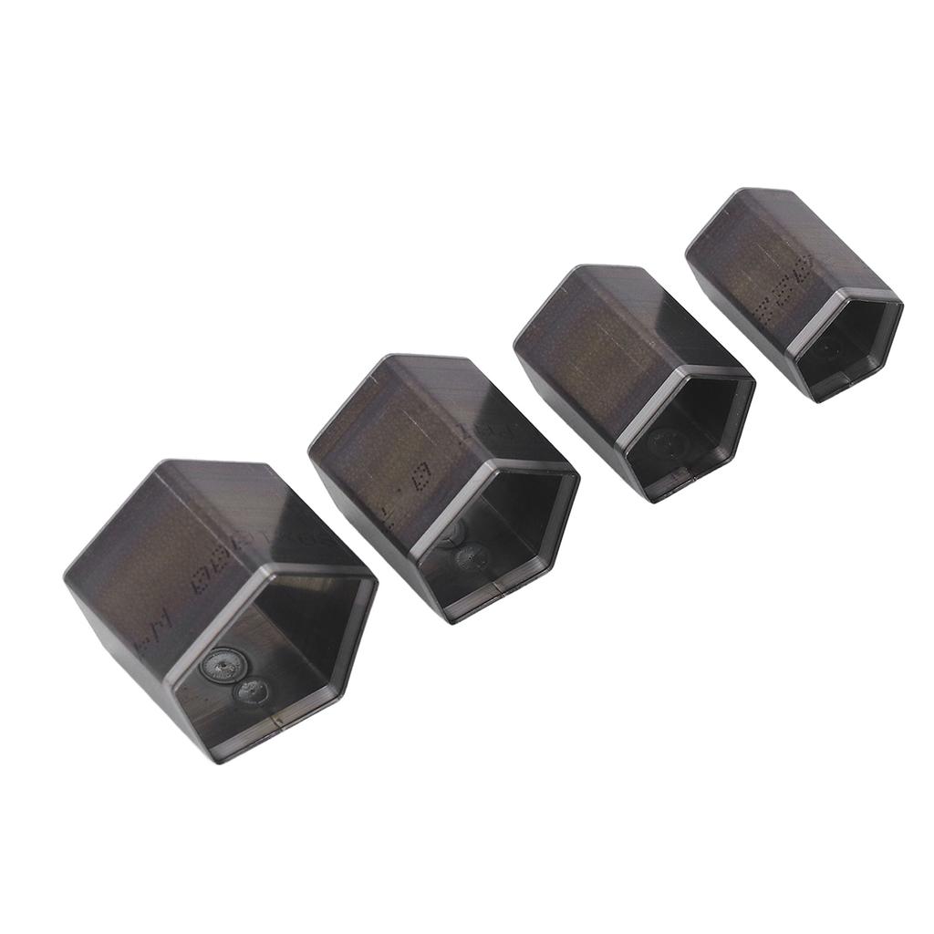 4 Stück Fünfeck Schneidstempel Stanzform Legierter Stahl Lederschneidform für DIY Lederhandwerk