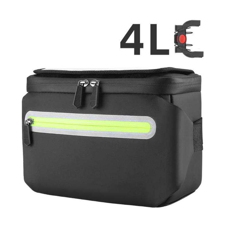 Reflexní taška na řídítka pro cyklistiku Vodotěsná taška na řídítka kola Přední úložná kapsička Dotykové obrazovky Držák na telefon na kolo