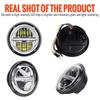 Motorcycle Headlights led 5.75 Inch Black Halo Angel Eyes For For Harley Sportster 1200 883 Street 500 750 5-3/4" Projector