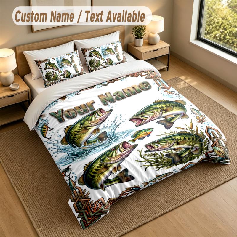 Set Biancheria da Letto 3 Pezzi Tema Viaggio Avventuroso Testo e Nome Personalizzati 1 Lenzuolo 2 Federe Biancheria da Letto per la Casa 1 pezzo