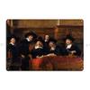 The Sampling Officials Rembrandt Thesoulofart Metal Plaque Poster Painting Personalized Living Room Living Room Tin Sign Poster