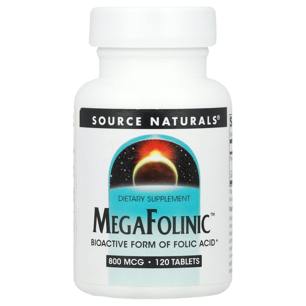 Source Naturals MegaFolinic™ 800mcg 120 Tablets