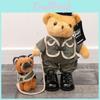 Police Bear German Shepherd Plush Toy With Collapsible Rope For Kids Gift And Collectors