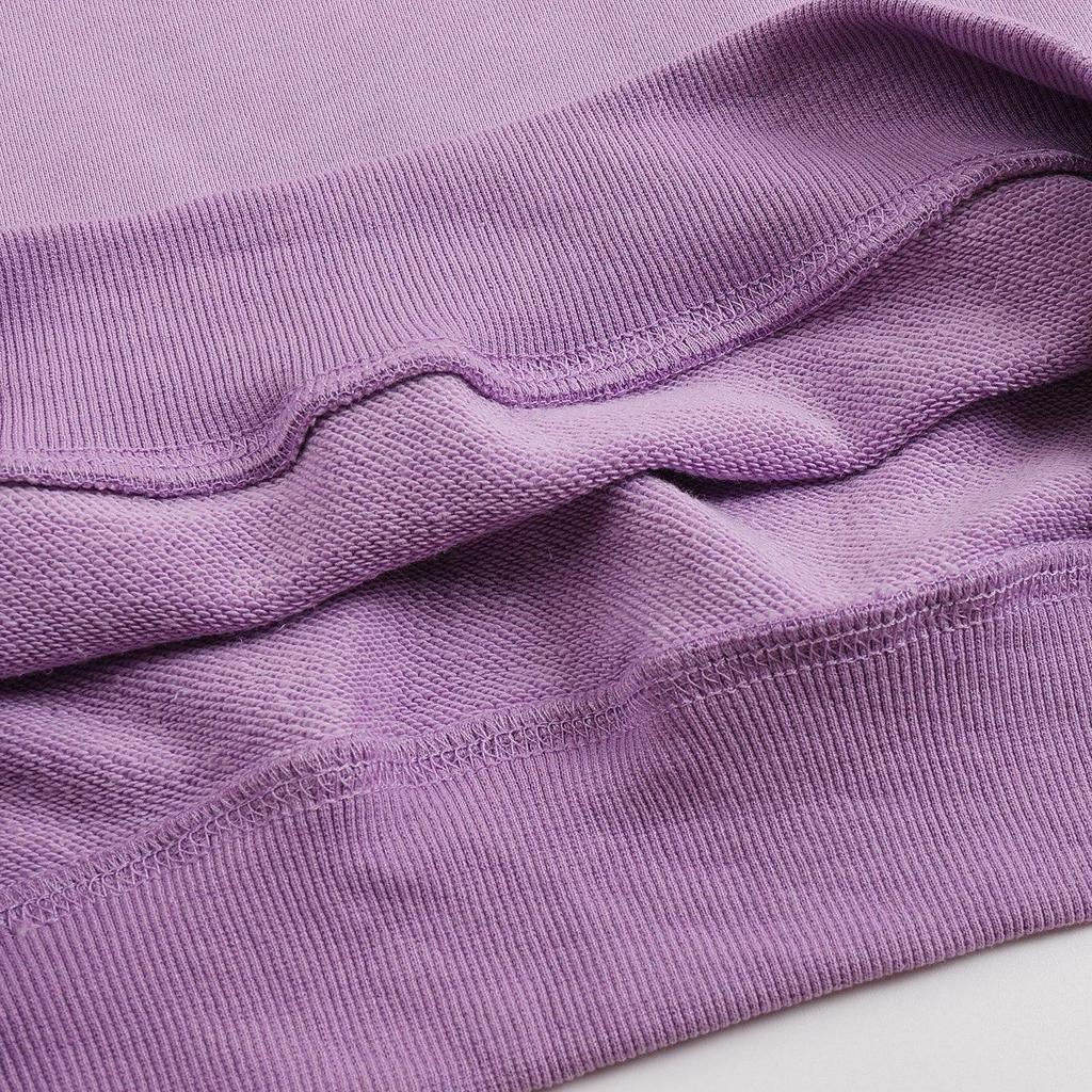 214 AMI 2025 Podzim a Zima Nová Vyšívaná Bílá Malé Srdce Vysoce kvalitní Bavlna Kulatý Výstřih Pánská Mikina