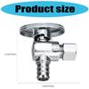Angle Stop Valves Replacement Faucet Valves Compression Outlet Angle Globe Valves for Toilet Bathroom Kitchen Enduring
