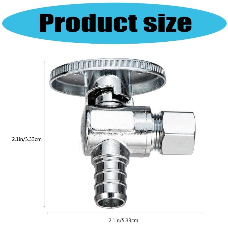 Angle Stop Valves Replacement Faucet Valves Compression Outlet Angle Globe Valves for Toilet Bathroom Kitchen Enduring
