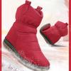 Zapatos de Invierno 2025 para Mujer Botas de Nieve Impermeables Planas Antideslizantes Botines de Moda para Mujer Tallas Grandes 42