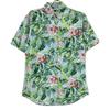 Ralph Lauren Green Oxford Aloha Shirt, Button-Down, Short Sleeve tops M greenUsed