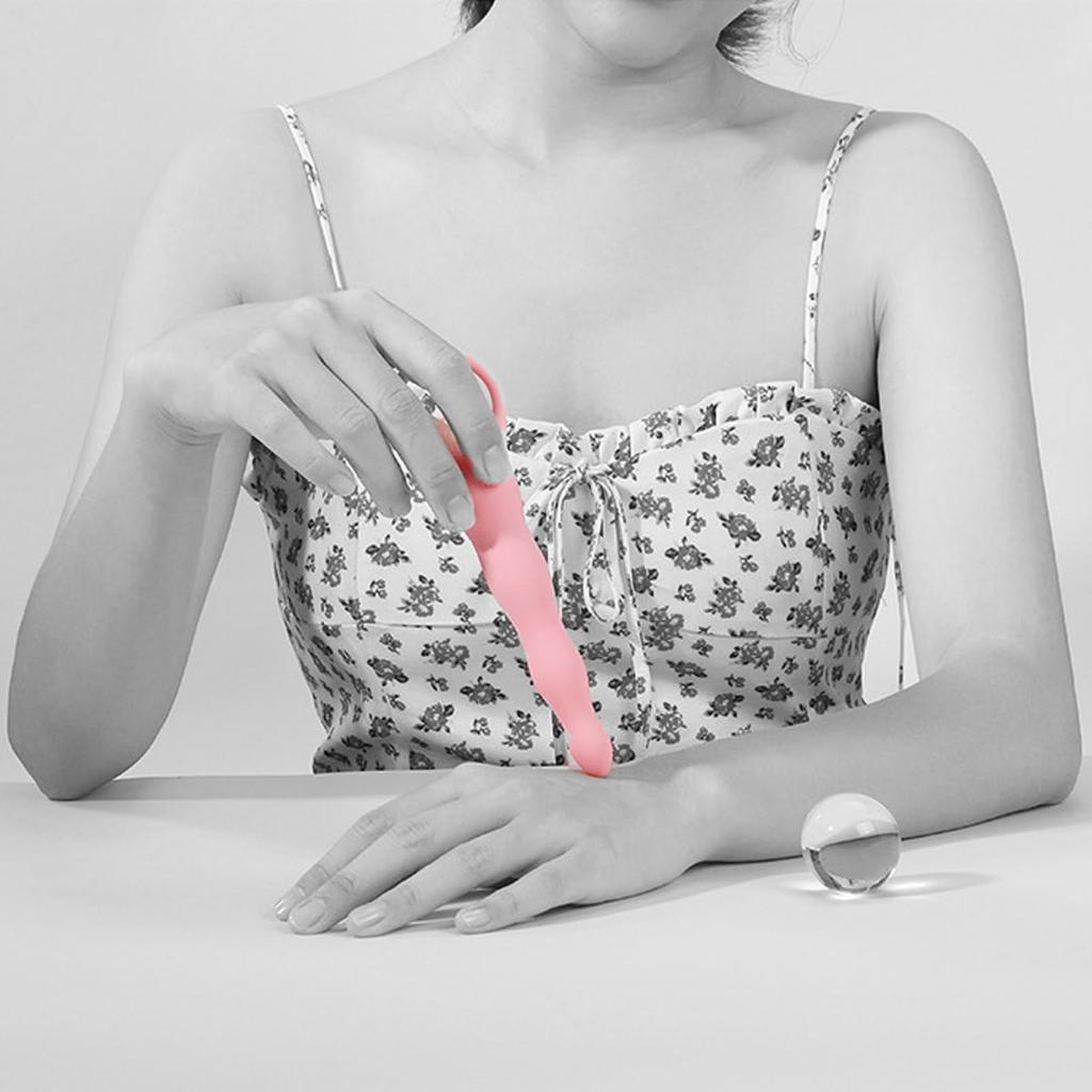 Refoiner Anal Vibrator Anal Goods Beginner Electric Dildo Beginner Thin Anal Beads Anal Plug Silicone Thumb Shaped Anal Dildo Soft Small Anal Vibrator