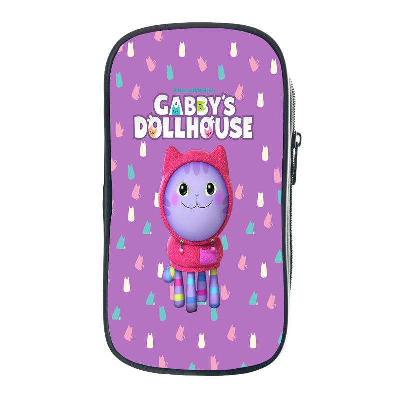 Gabby's Dollhouse Federmäppchen, Gabby Cat Organizer, Kosmetiktasche für Buntstifte, tolle Geschenke, Accessoires, Schreibwarentasche