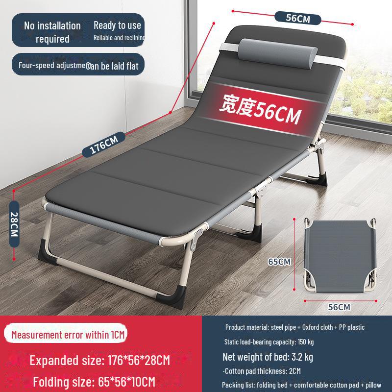 Folding Multifunctional Recliner Bed: Perfect for Home, Office, Outdoor Naps, and Camping.