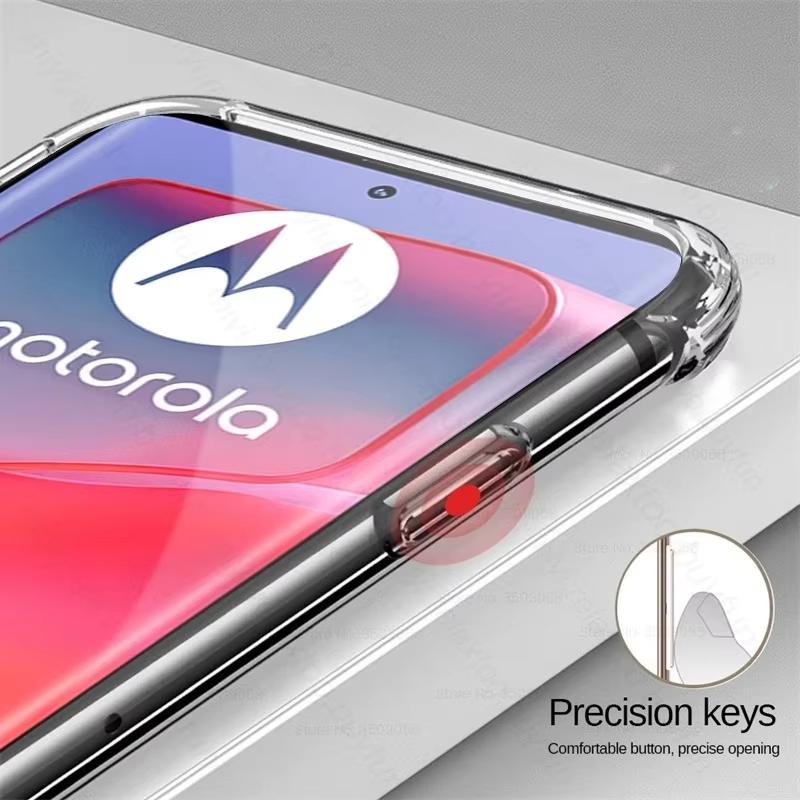 Clear Airbags TPU Soft Cover for Edge 50 40 Pro 30 Neo F Stylus G15 G05 G Play G85 G75 G55 G35 Four Corner Anti Drop Soft Shell