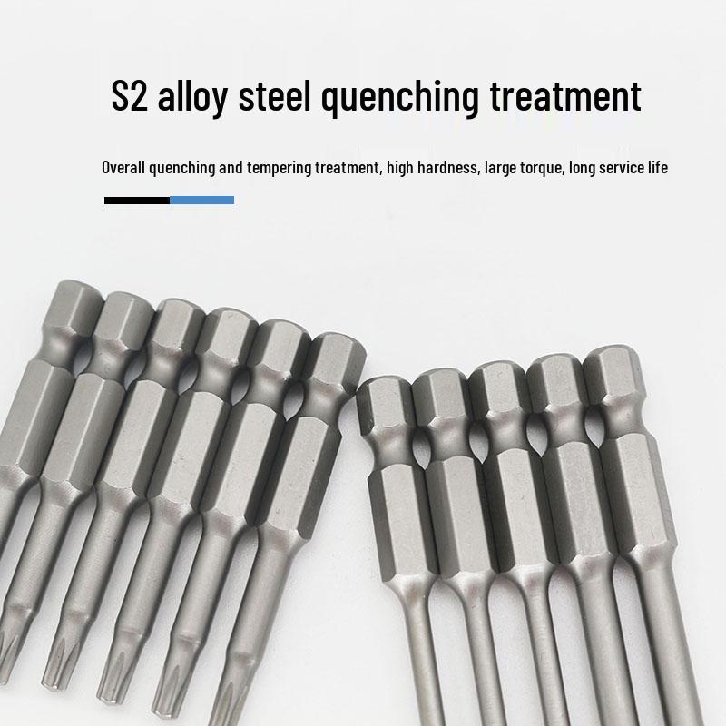 Premium Magnetic 1/4 Hex Star Screwdriver Bit Set - Sizes T5 to T40