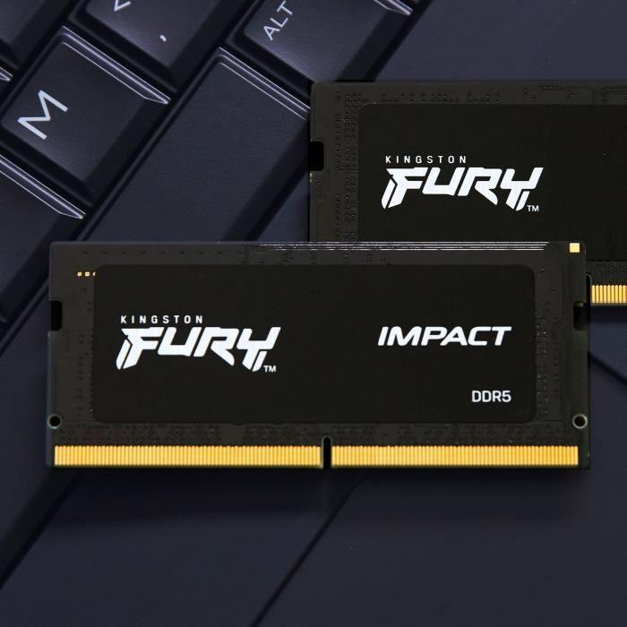 Mémoire DDR5 - KINGSTON - FURY Impact - SODIMM - 64 Go (2 X 32 Go) - 5600 Mhz - CL40