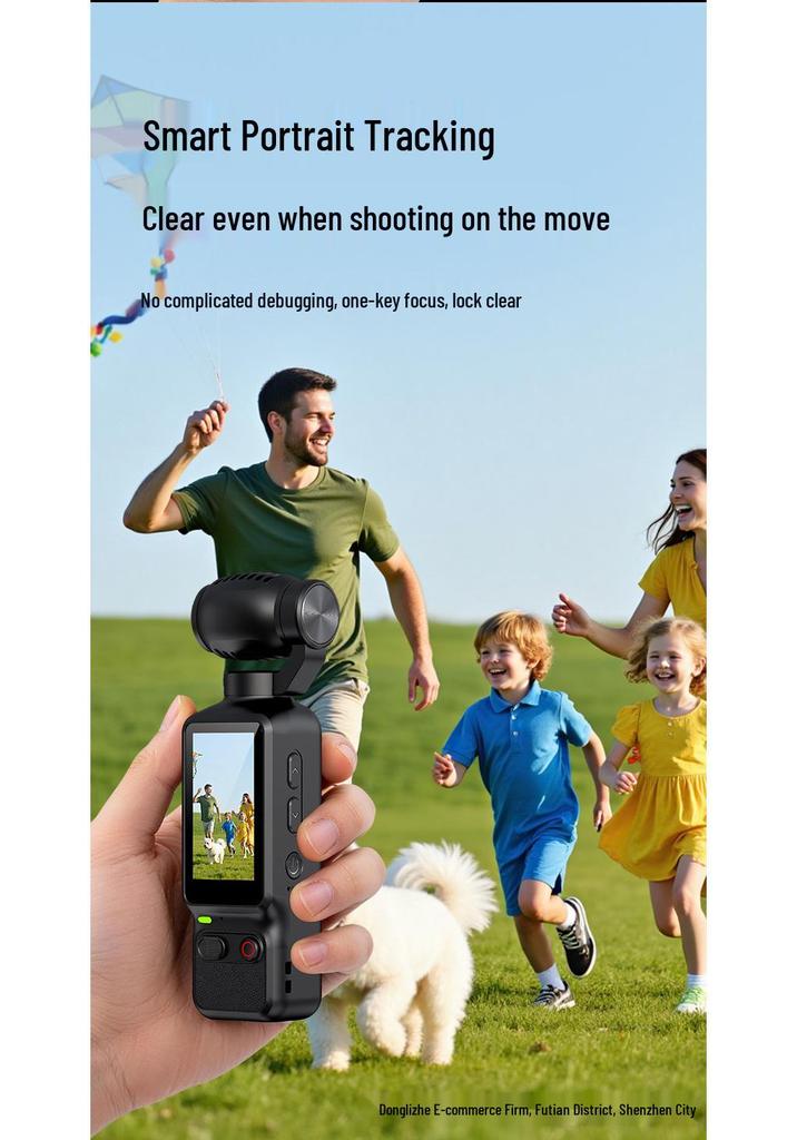 New Anti-Shake WiFi Sports Camera Handheld Recorder with Vlog Strap for Cycling
