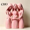 Delicate Detail Figurine Sisters Friendship Statue 3D Printed 3 for Living Modern Minimalist Sculpture Room Office Dorm Apartment Home Decor Heartfelt