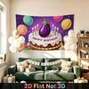Party Backdrop Birthday Purple Photo Booth Background Front Door Decor