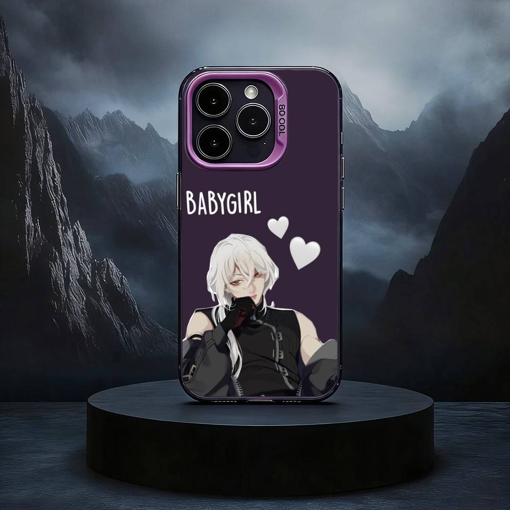 Game D-Date With Death Phone Case For iPhone17,16,15,14,13,12,11 Plus,Pro Max Black Candy Silver Phone Case
