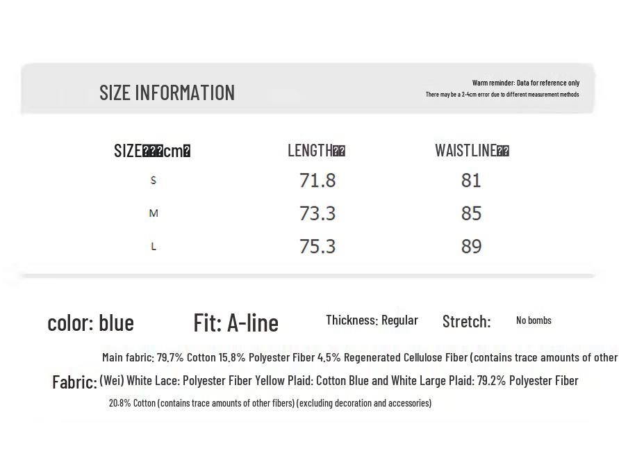 UNIFREE Contrast Denim A-Line Overall Dress