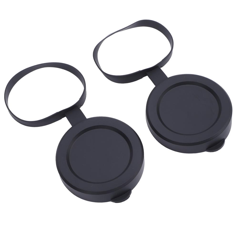 2Pcs Objective Lens Caps Rubber Protective Snug Fit Telescope Lens Cover for ID 61 To 64mm Monocular Binocular