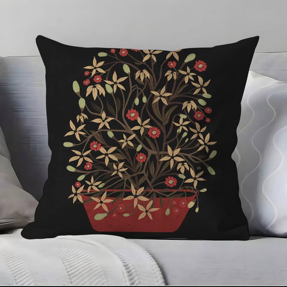 Vintage vase print Pillow Case null