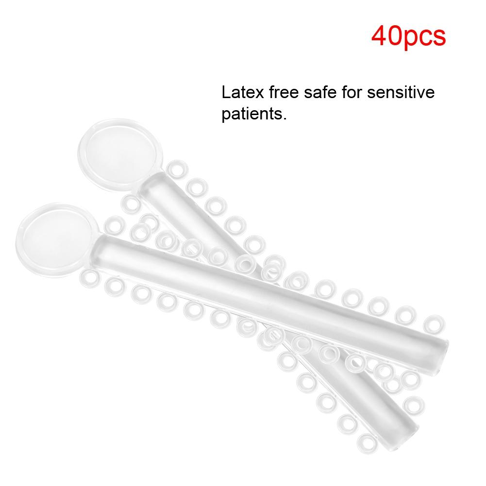 40pcs Dental Orthodontic Ligature Rubber Bands Teeth Corrector Elastic Brace