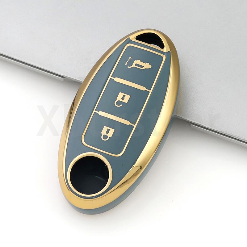 3 Buttons For Nissan Qashqai Juke J10 J11 X-Trail T32 T31 Kicks Tiida Pathfinder Note TPU Car Remote Key Case Cover Shell Fob