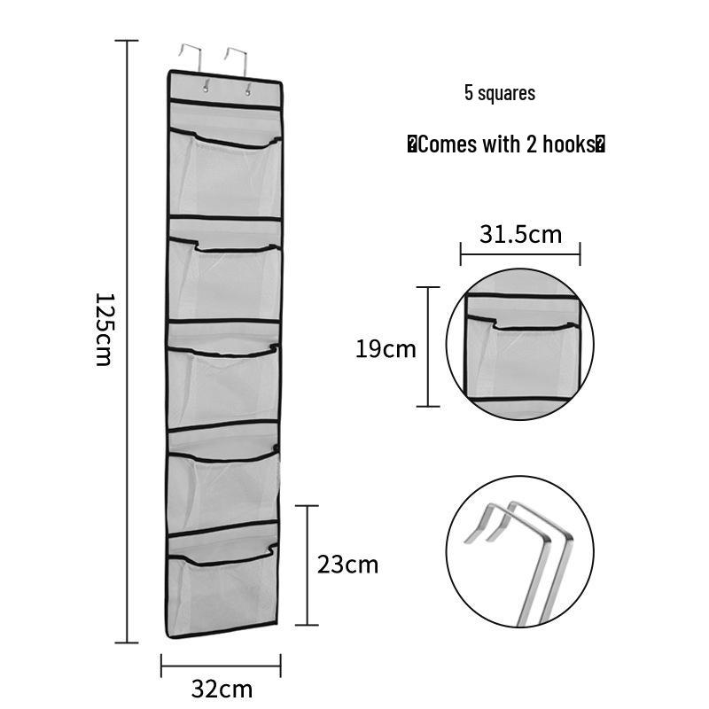 Kancalı 35 Bölmeli Kapı Üstü Ayakkabı Saklama Çantası