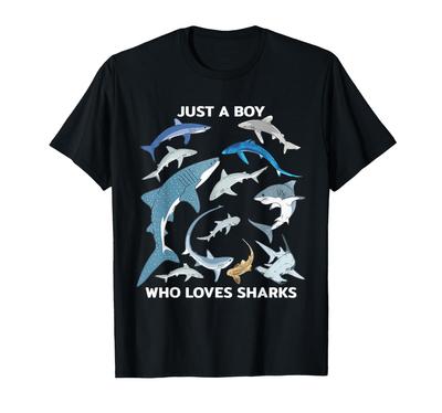 Blue Shark Mako Shark Hammerhead Whale Shark T-shirt