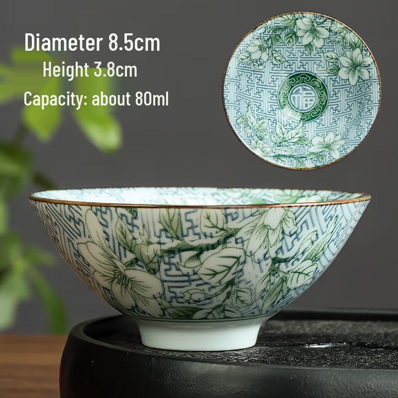 Jianzhan Style Ceramic Conical Tea Cup