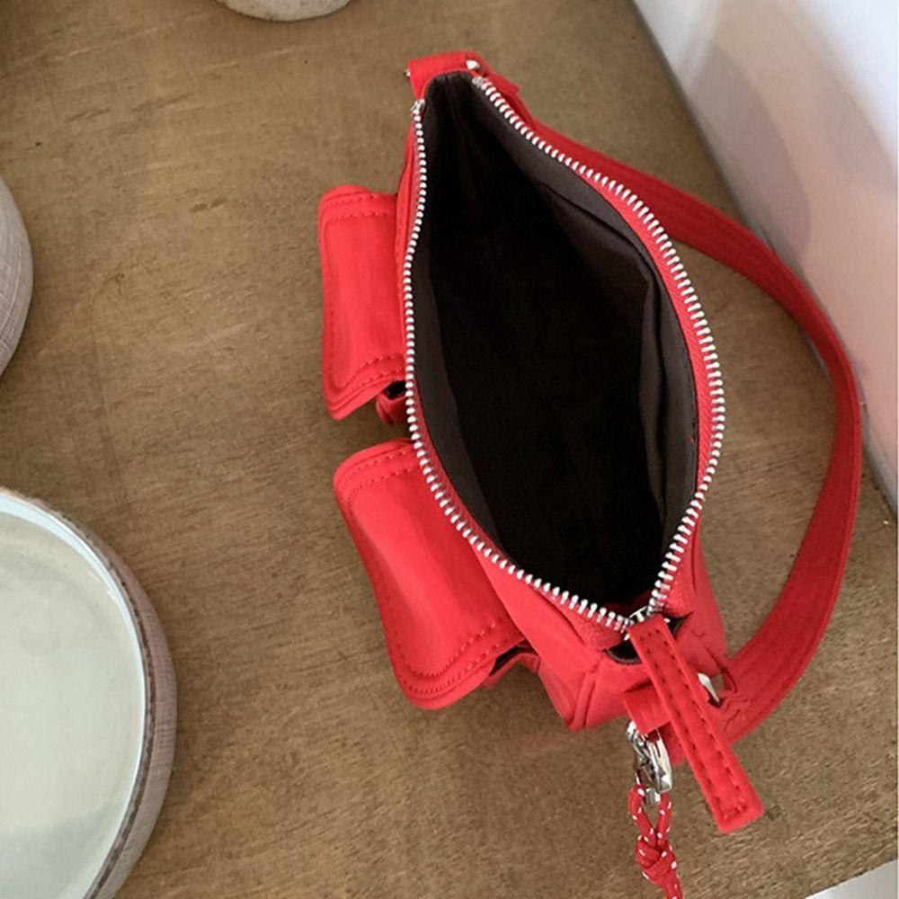 Multi Pocket Oxford Cloth Handbag Oxford Cloth Nylon Shoulder Bag Simple   Streetwear