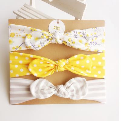 3 bucăți/set Bebeluși Copii Fete Bentiță din bumbac cu flori