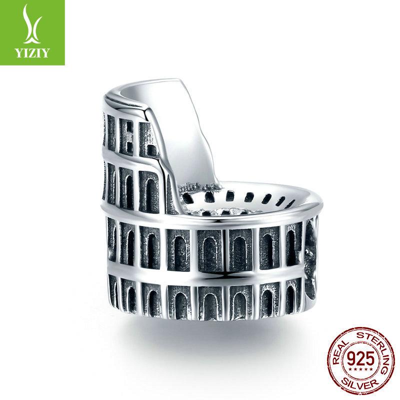 

Yinziyun Стерлинговое серебро Римский Колизей Бисерный Ретро DIY Браслет - SCC1543 Loose Bead