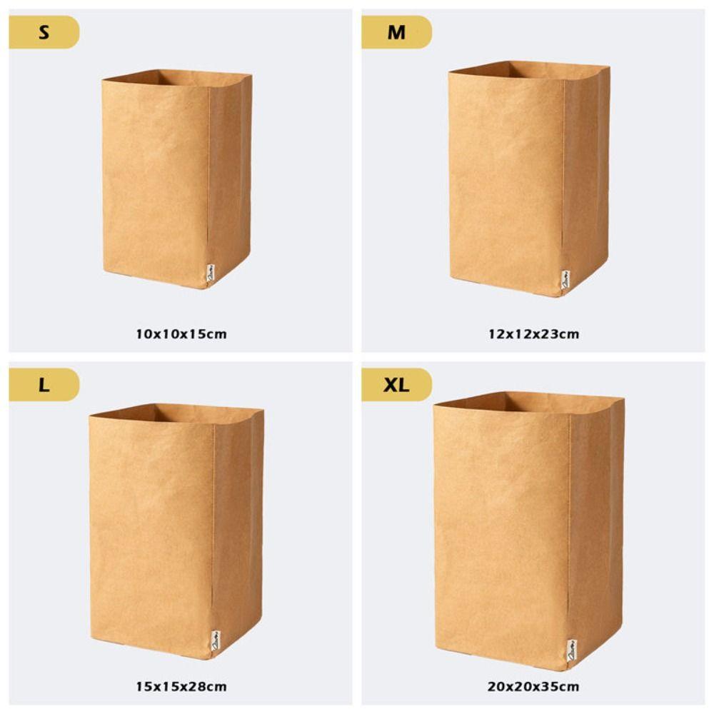 Large Capacity Packaging Bag Waterproof Takeaway Bag Kraft Paper Bag  Refrigerator Kitchen