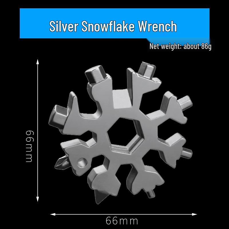 24-in-1 Multifunctional Alloy Steel Snowflake Wrench & Hex Key Finger Spinner Tool