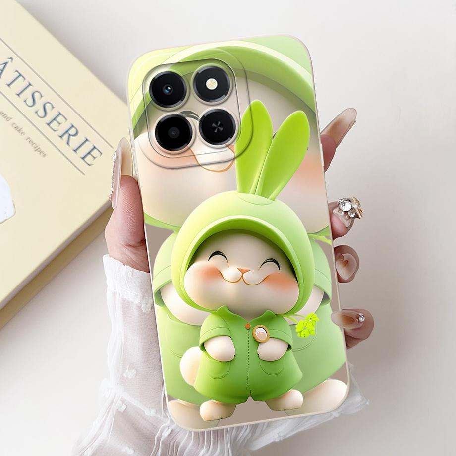 For Honor X6c Case New Fashion Cartoon Luxury Girly Painting Funda For Huawei Honor X6C X6 C X 6C Cover Matte Liquid Silicone