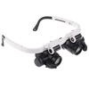 Headband Glasses Magnifier With Led Light 8X 15X 23X Watchmaker Jeweler Loupe