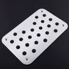 Universal Car Floor Mat Carpet Thick Heel Plate Pedal 300*200*4mm Silver Carpet Plate Accessories