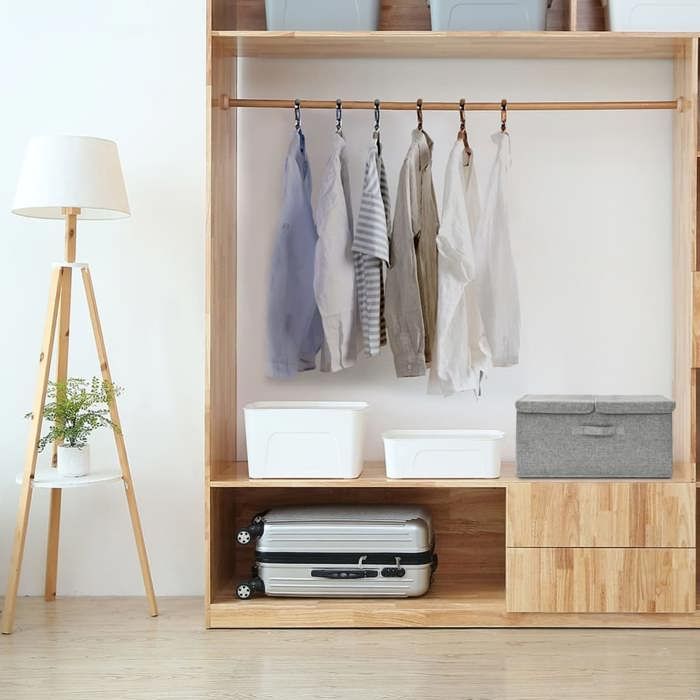 VidaXL Storage Box Fabric 50x30x25 Cm Grey 332914