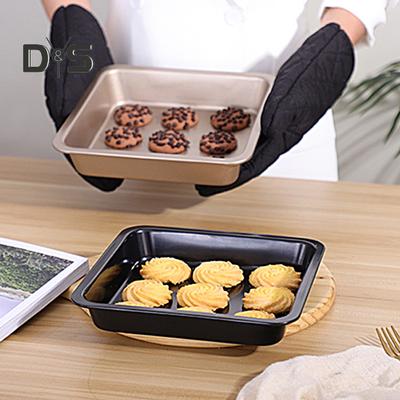 Food Grade 7/8 Inch Large Capacity Reusable Roasting Pan Non Stick Square Deep Baking Pan Household Supplies