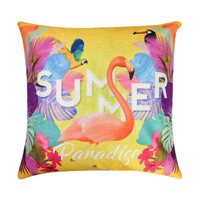 sequin flamingo pillow