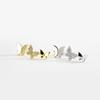 ANDYWEN 925 Sterling Silver Gold Butterfly Zircon CZ Stud Earring  Women Wedding Fine Jewelry