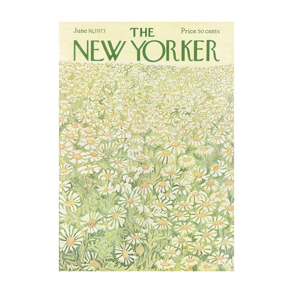 Poster Rivista New Yorker Pittura su Tela Impermeabile Decorazione Caffè Bar Casa Adatto per Soggiorno Camera da Letto 50x70cm