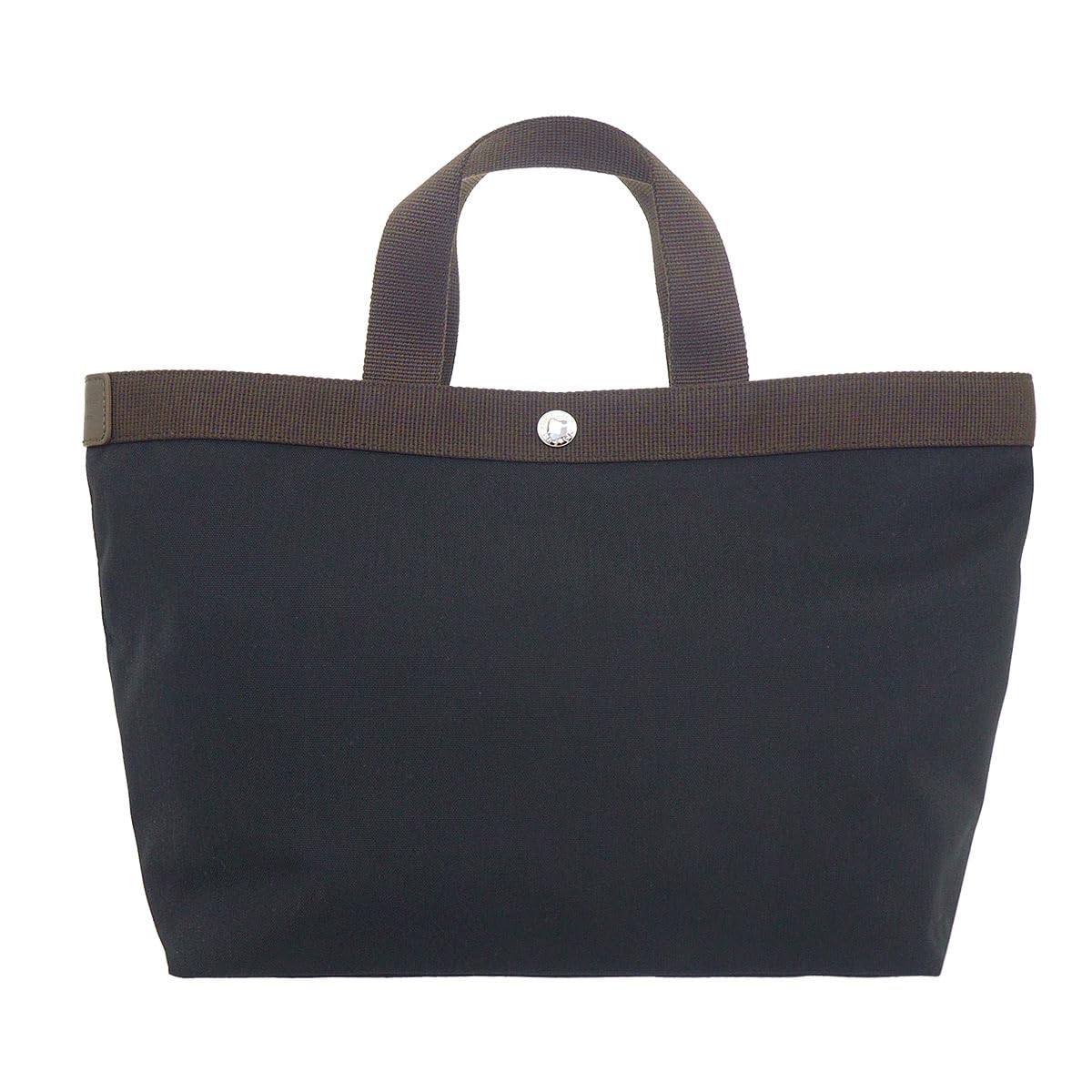 

Herve Chapelier Bag 704C Noir x Mocha Cordura Nylon Medium Square Tote for Women [Hervé Chapelier] (Tote Bag) [Brand] [Product]